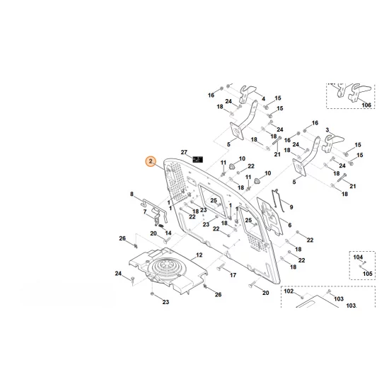 Stihl  Ściana tylna 6170 763 1110